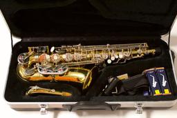 Selmer Saxaphone in case