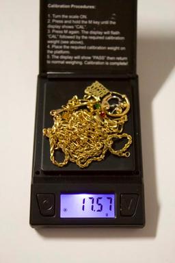 14k Gold 17.57 grams of scrap and non scrap