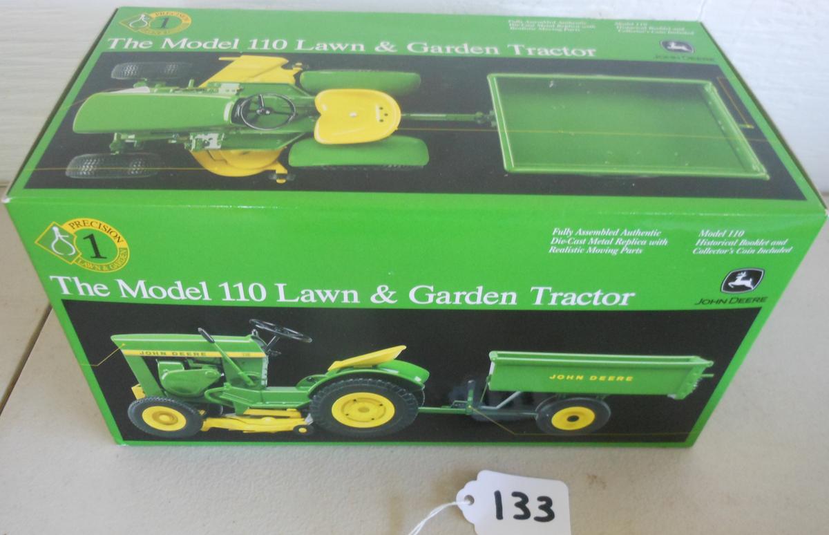 John Deere 110 Lawn & Garden tractor with dump cart
