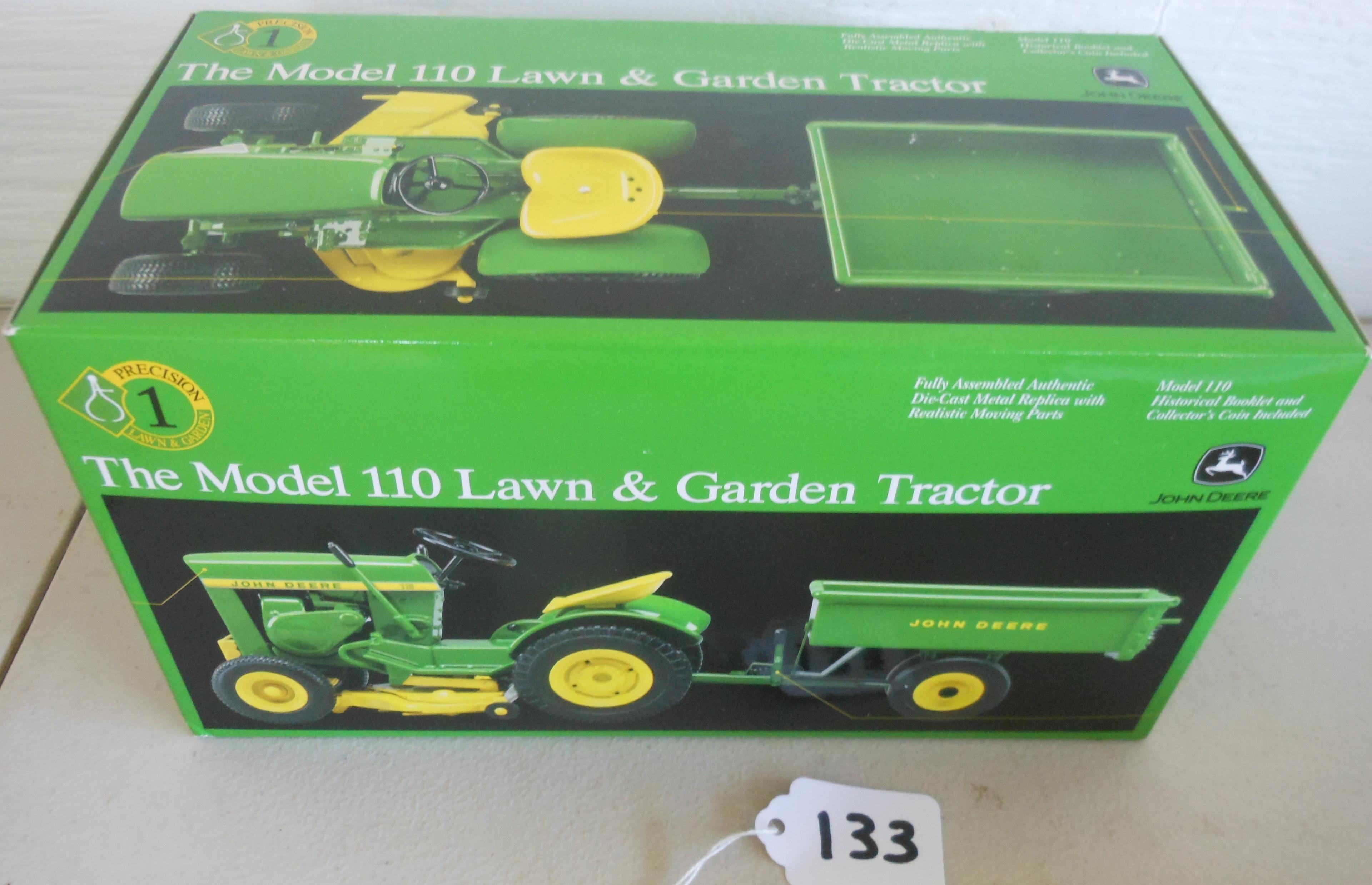 John Deere 110 Lawn & Garden tractor with dump cart