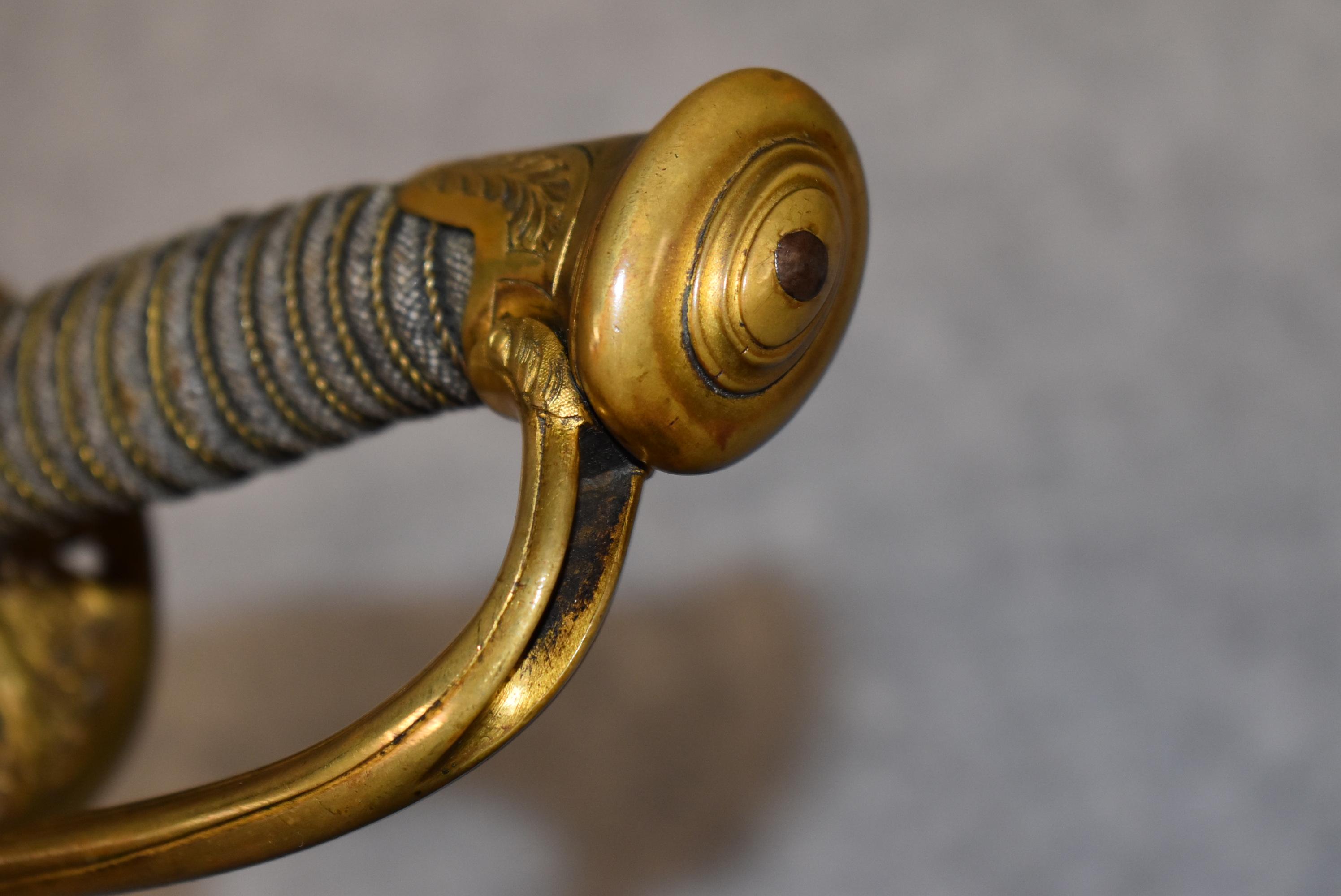 Model 1850 Staff and Field Officer's sword with scabbard