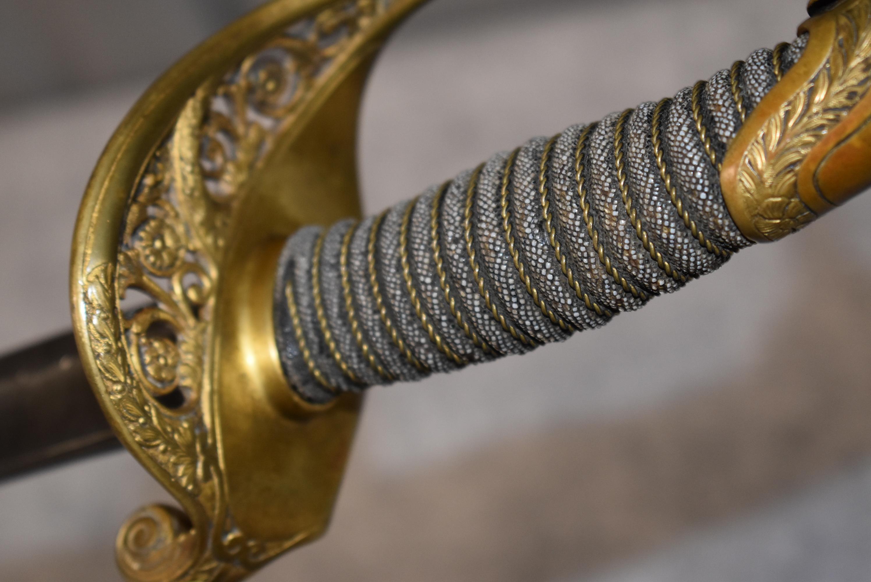 Model 1850 Staff and Field Officer's sword with scabbard