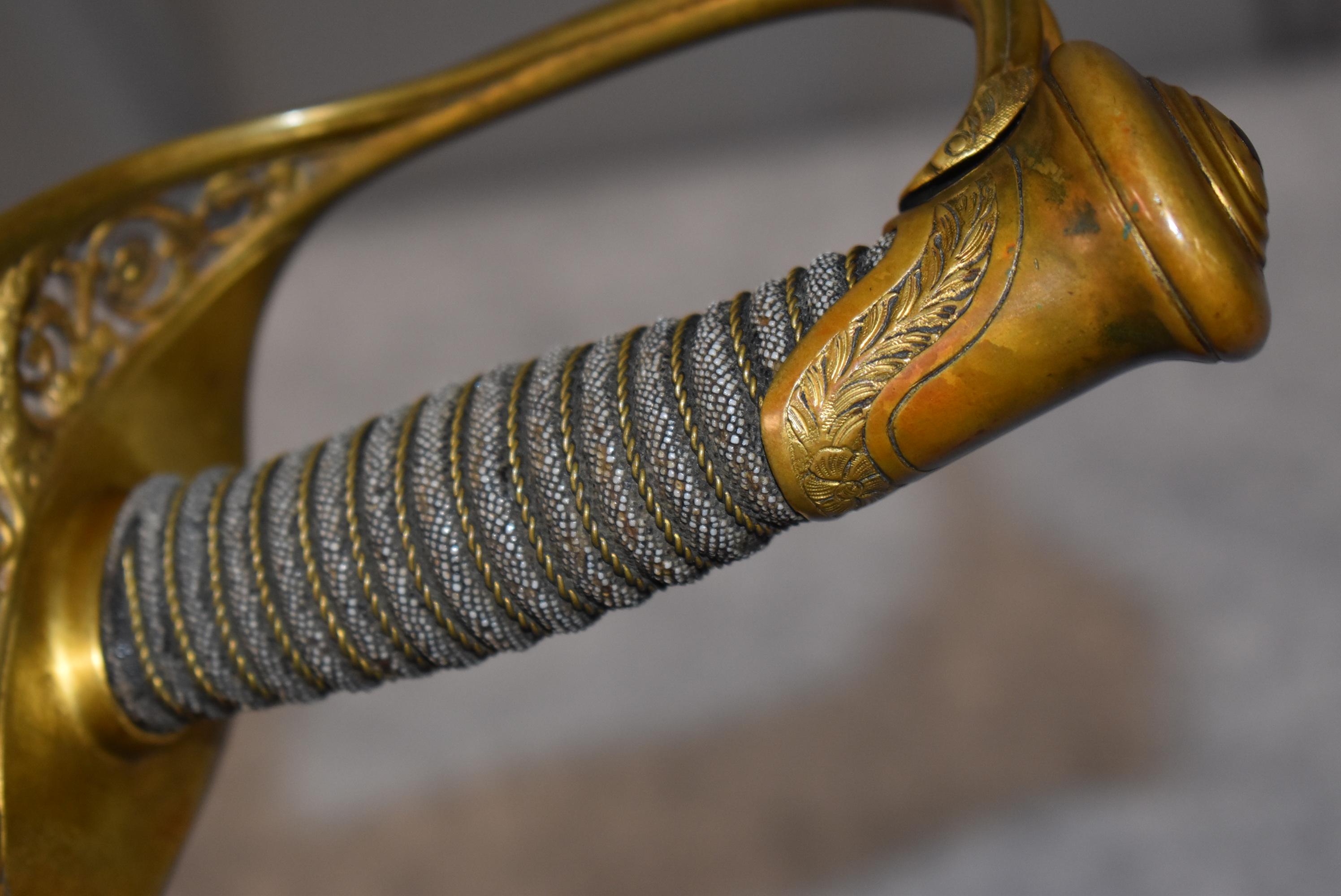 Model 1850 Staff and Field Officer's sword with scabbard