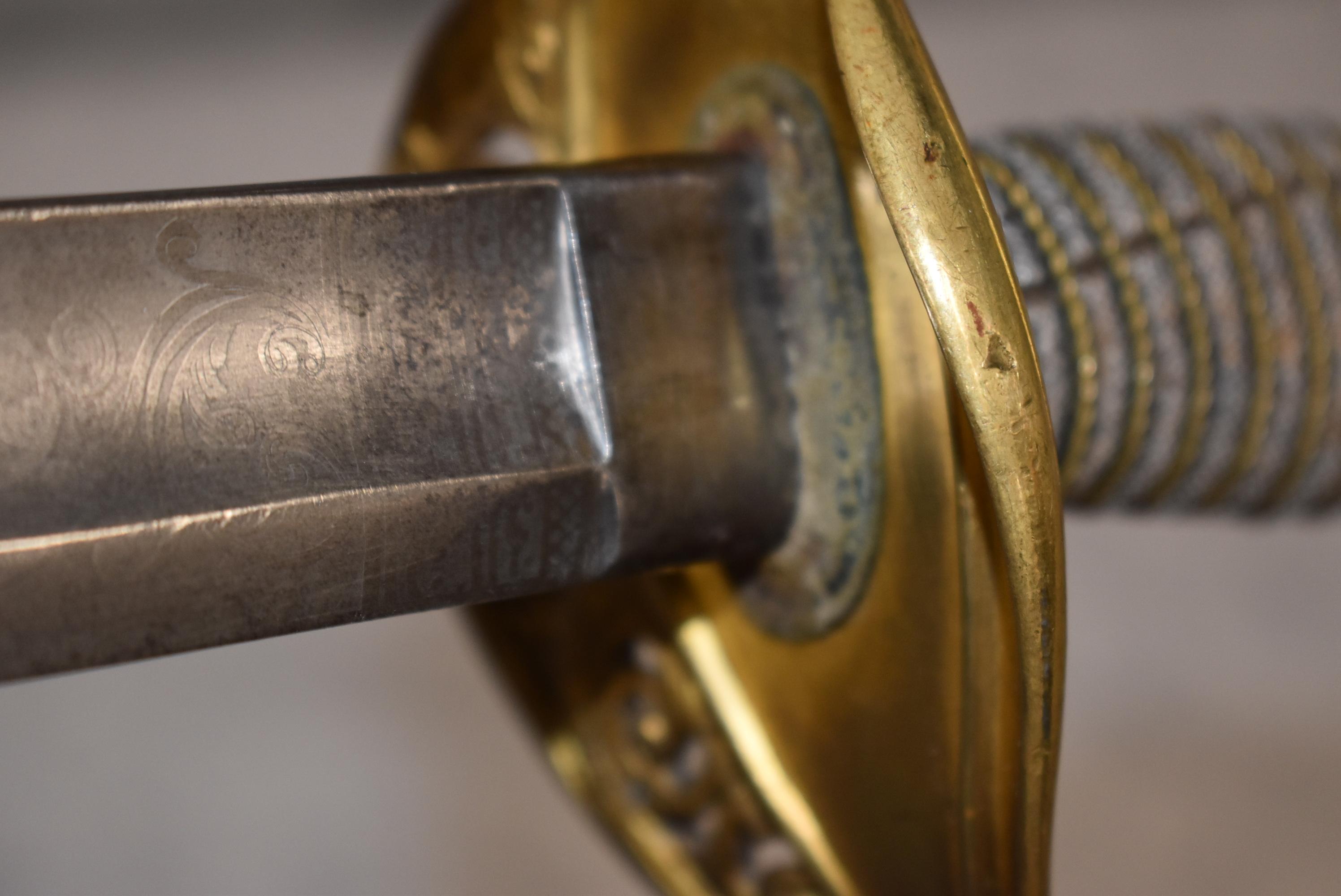 Model 1850 Staff and Field Officer's sword with scabbard