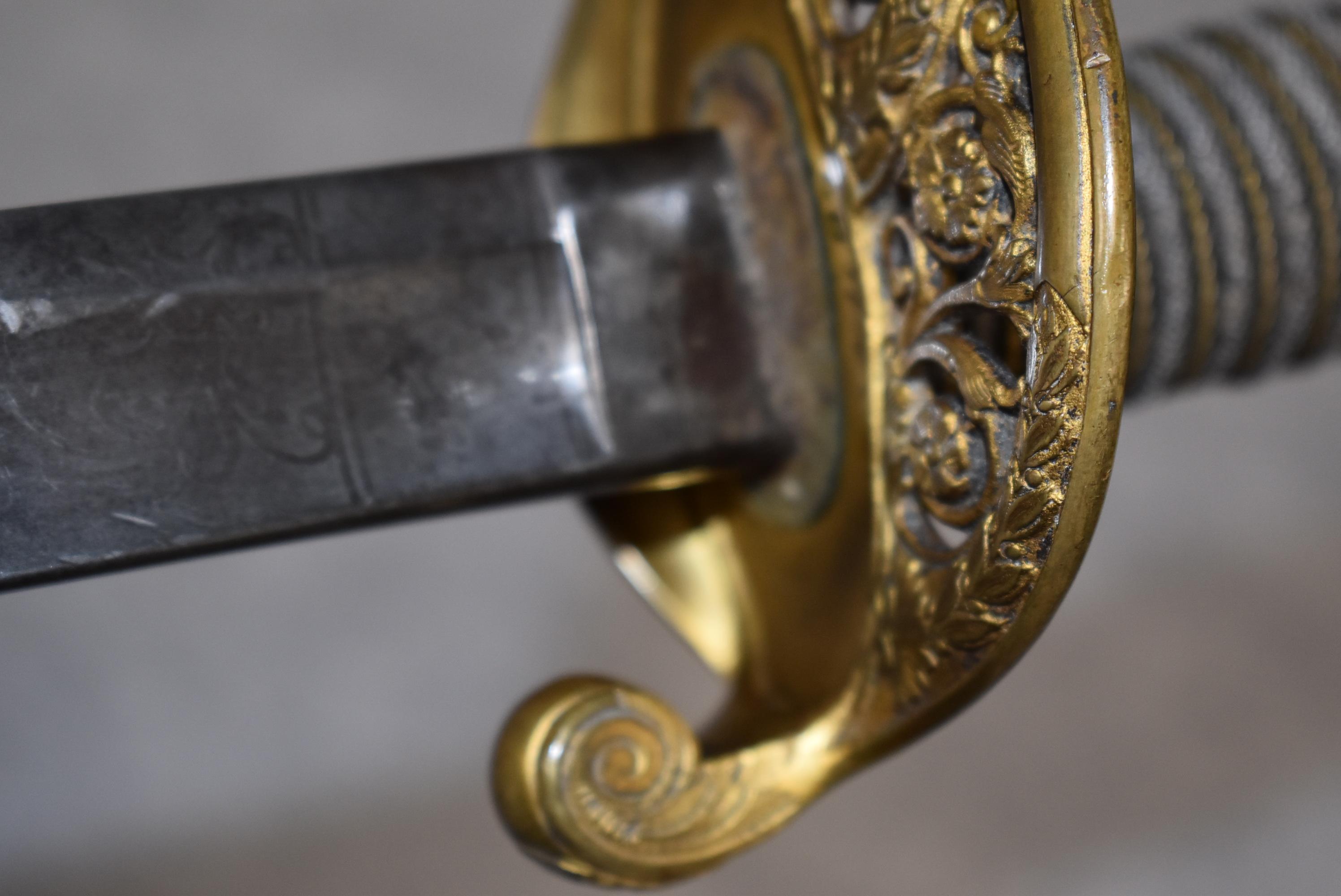 Model 1850 Staff and Field Officer's sword with scabbard