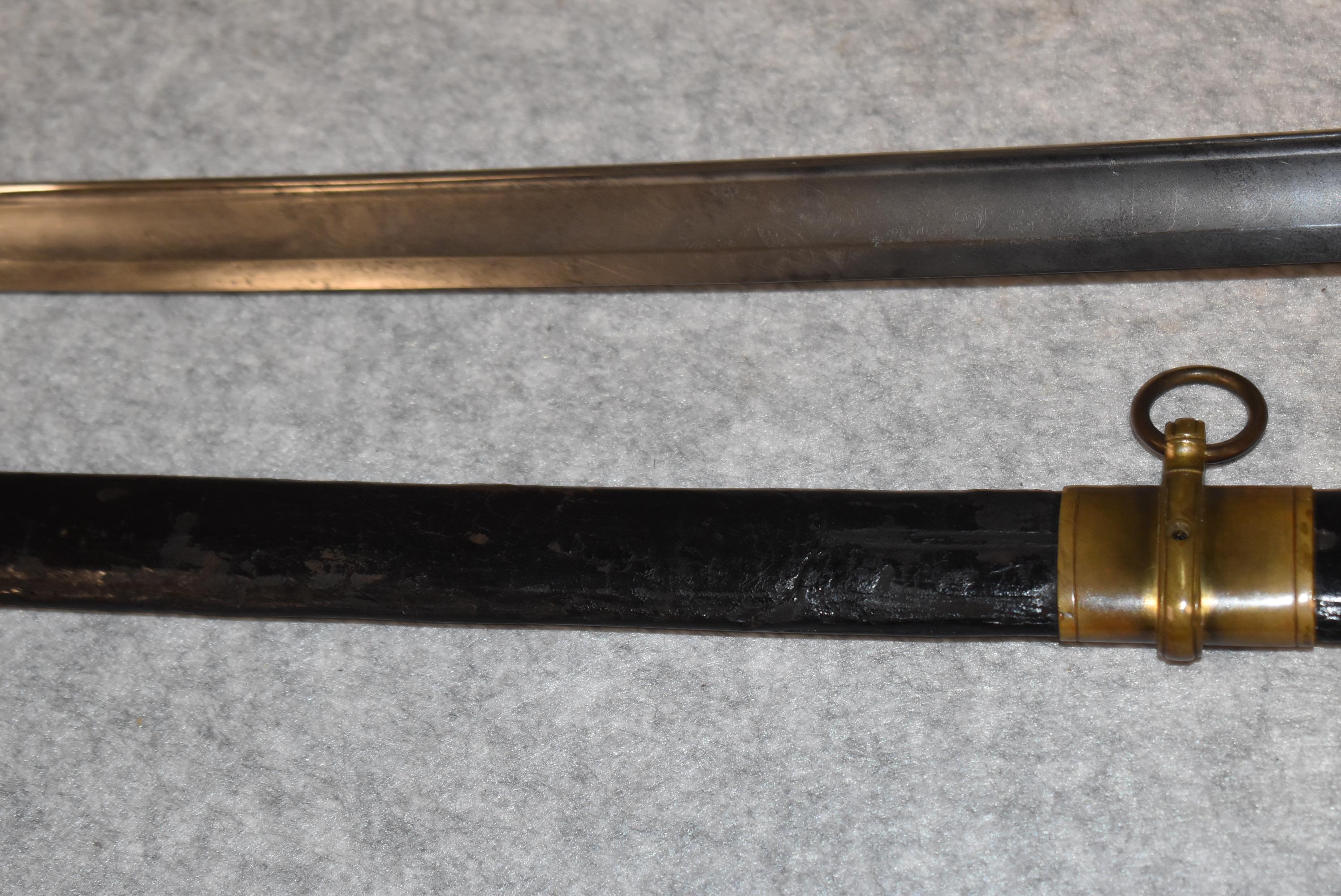 Model 1850 Staff and Field Officer's sword with scabbard
