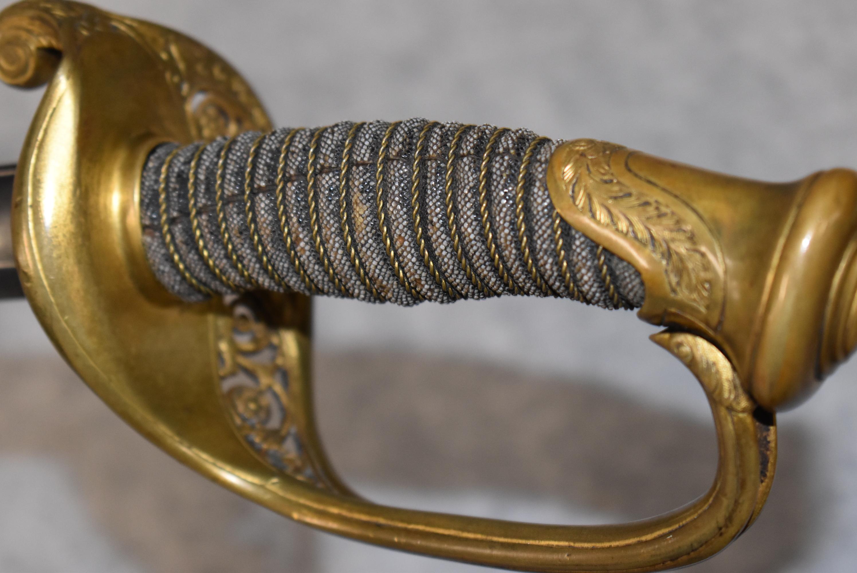 Model 1850 Staff and Field Officer's sword with scabbard