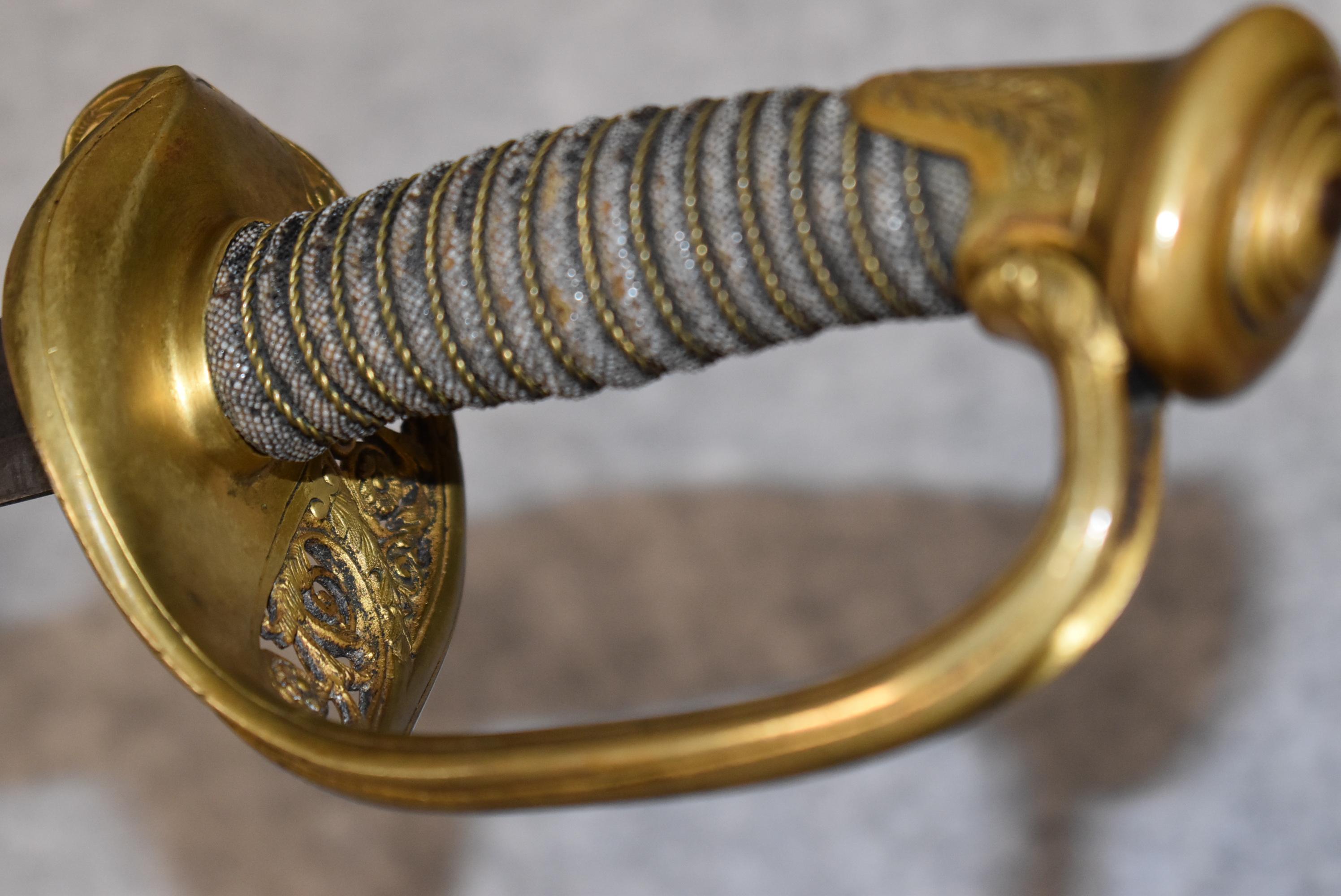 Model 1850 Staff and Field Officer's sword with scabbard