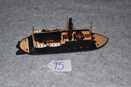 Plastic model of a gun boat