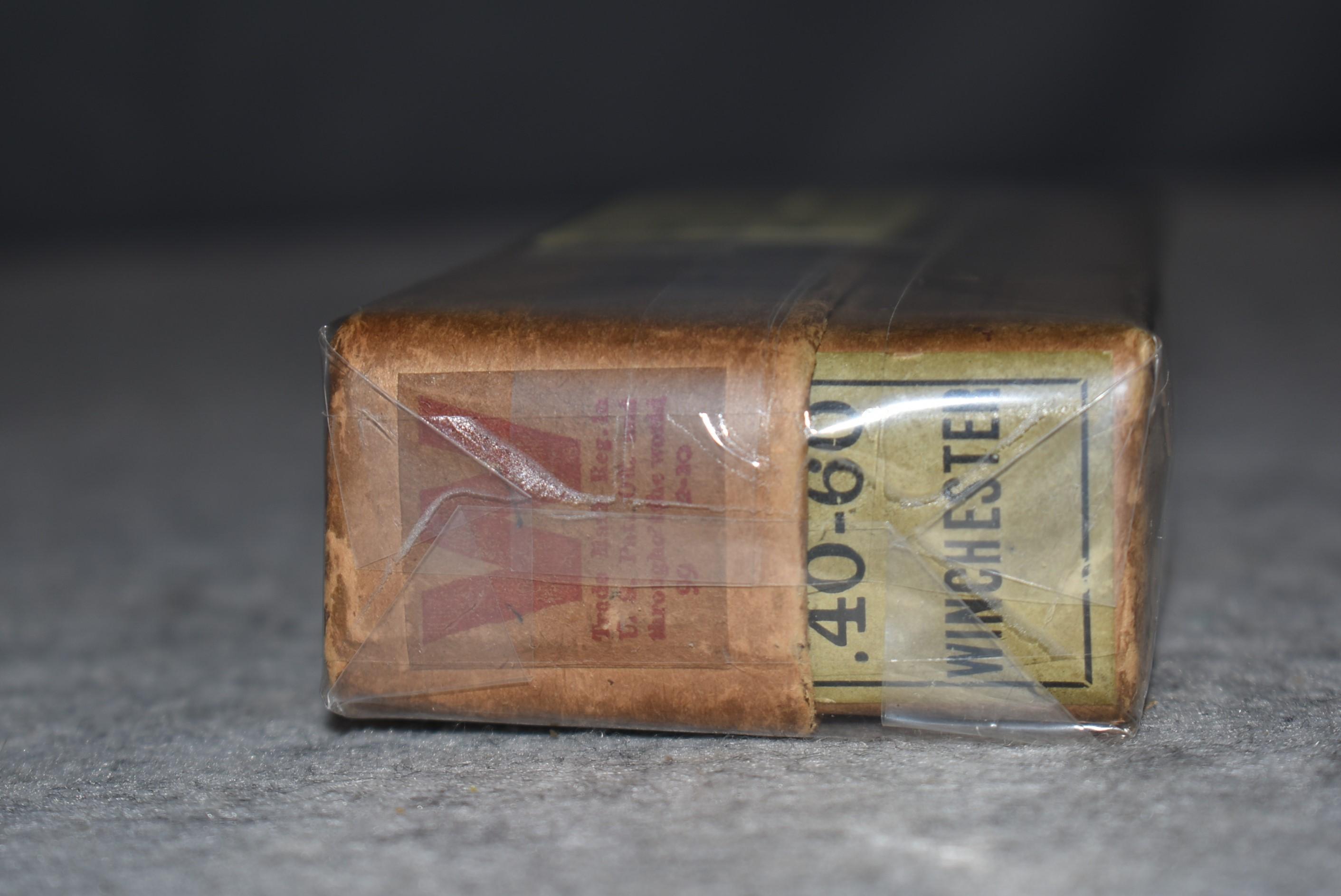 Winchester Repeating Arms Company – .40-60 Winchester Cal. 210 Grs. Cartridges 20ct. Box of Ammo – F