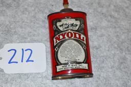 WM. F. Nye, Inc. – Partial 3 ¼ Oz. Can of NYOIL – Red & Silver Color