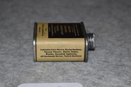 Ol’ Sarge Gun Oil Can – Red/White & Black Color – Appears Full