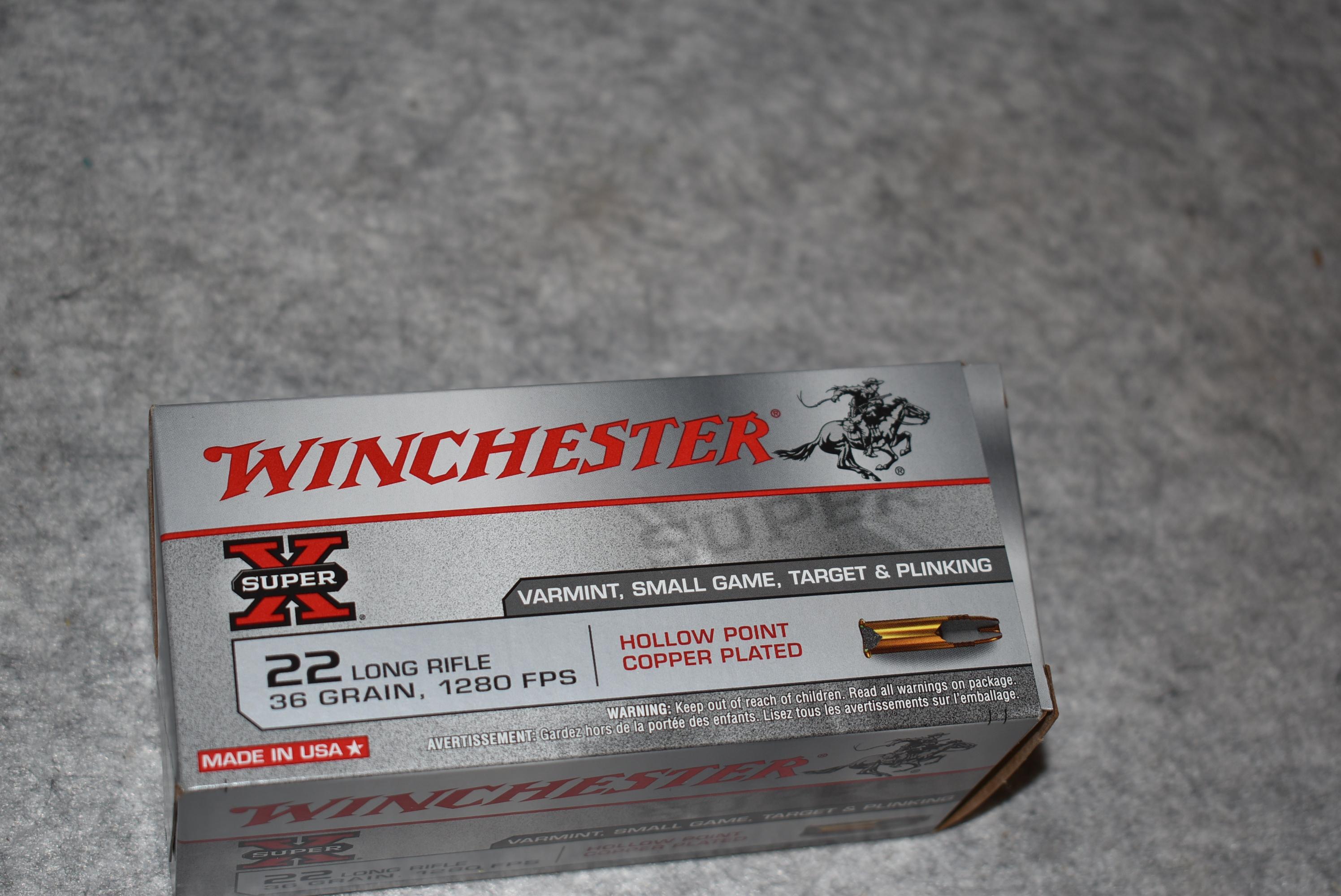 Winchester/Cabelas – Limited Edition Super X 22 Long Rifle Cal. 36 Grain High Velocity Box of Ammo –