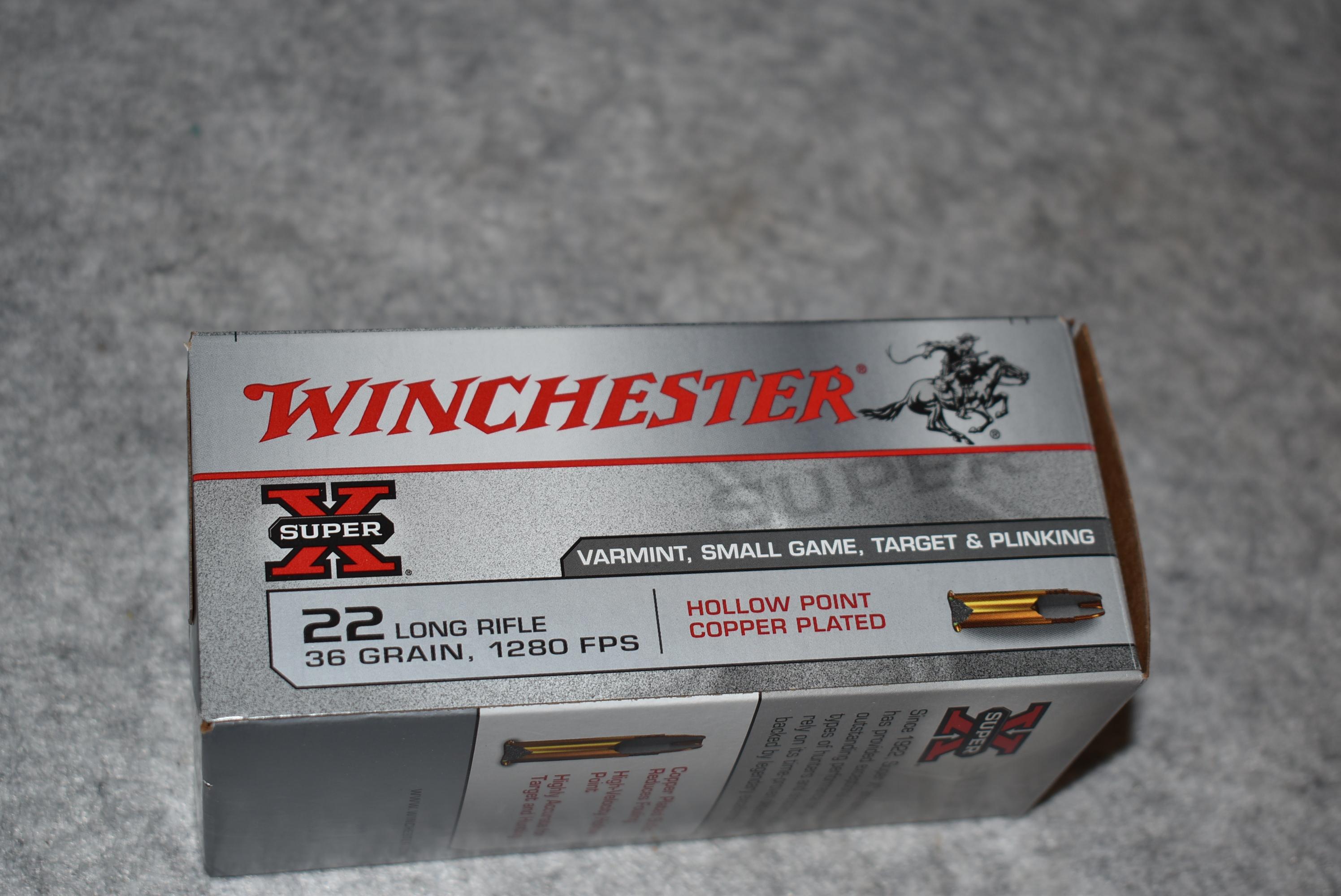 Winchester/Cabelas – Limited Edition Super X 22 Long Rifle Cal. 36 Grain High Velocity Box of Ammo –
