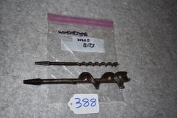Pair of Winchester Boring Bits – 1st is No. 1224 #24 Boring Bit – 2nd is No. 1203 Boring Bit