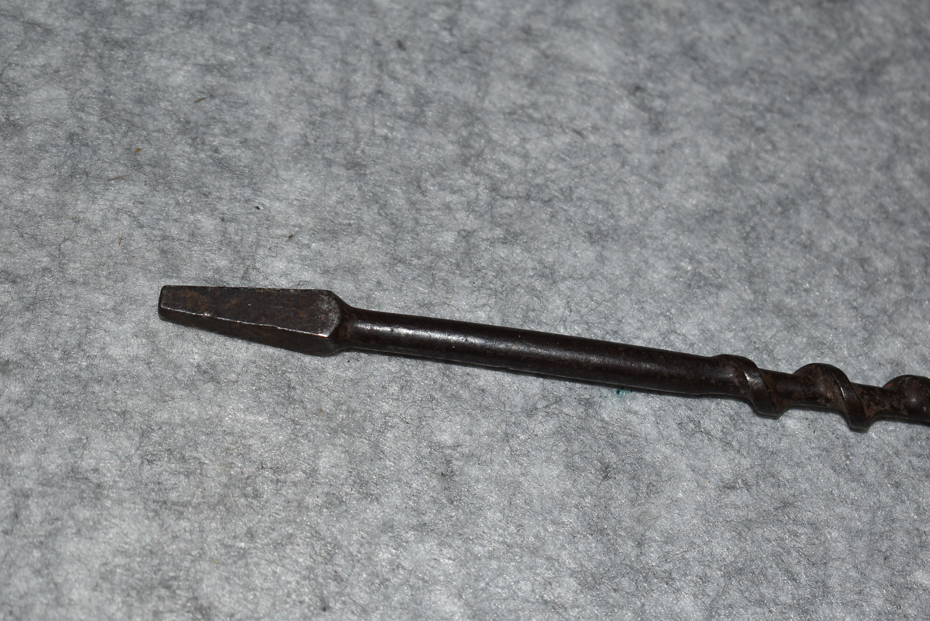 Pair of Winchester Boring Bits – 1st is No. 1224 #24 Boring Bit – 2nd is No. 1203 Boring Bit