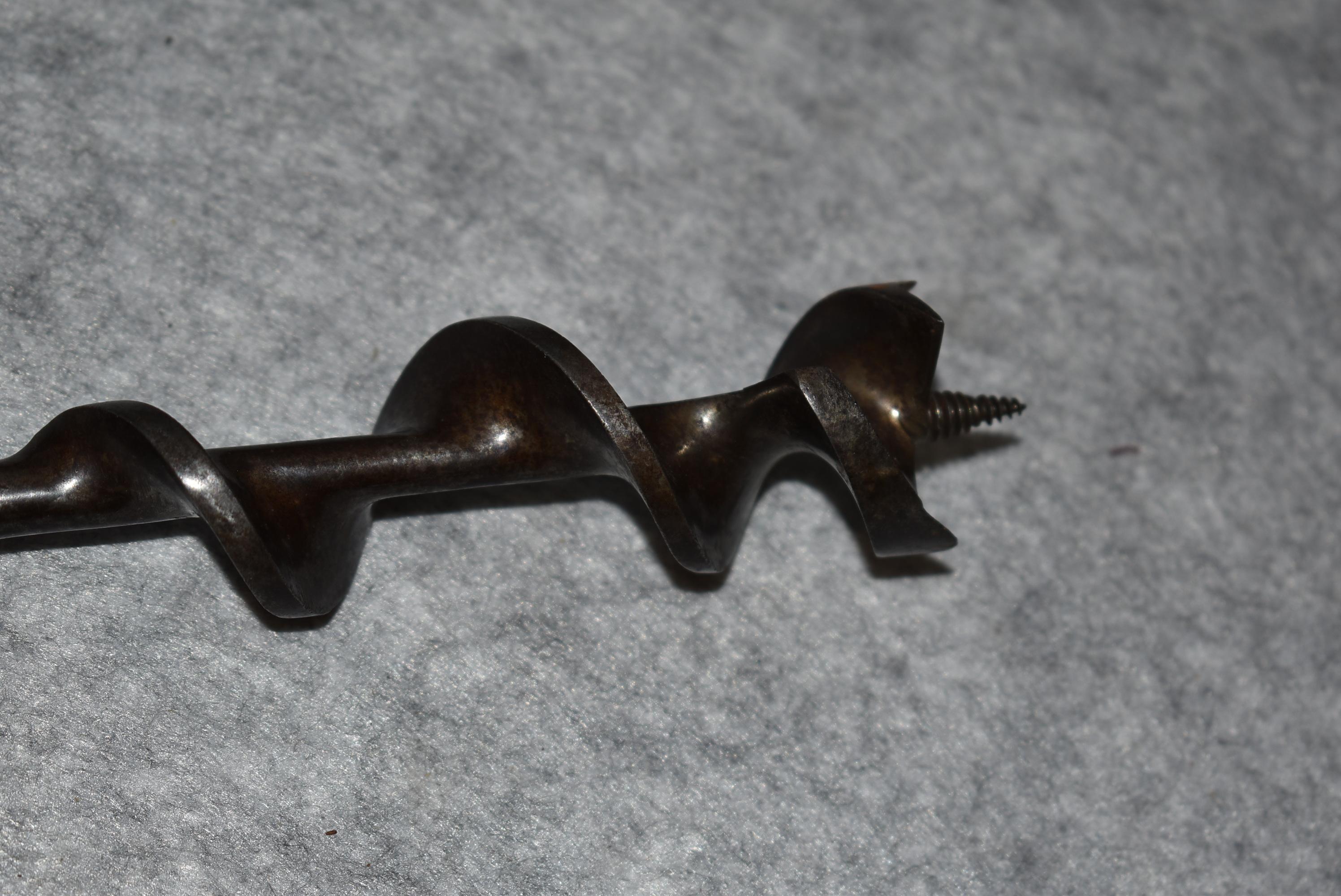 Pair of Winchester Boring Bits – 1st is No. 1224 #24 Boring Bit – 2nd is No. 1203 Boring Bit