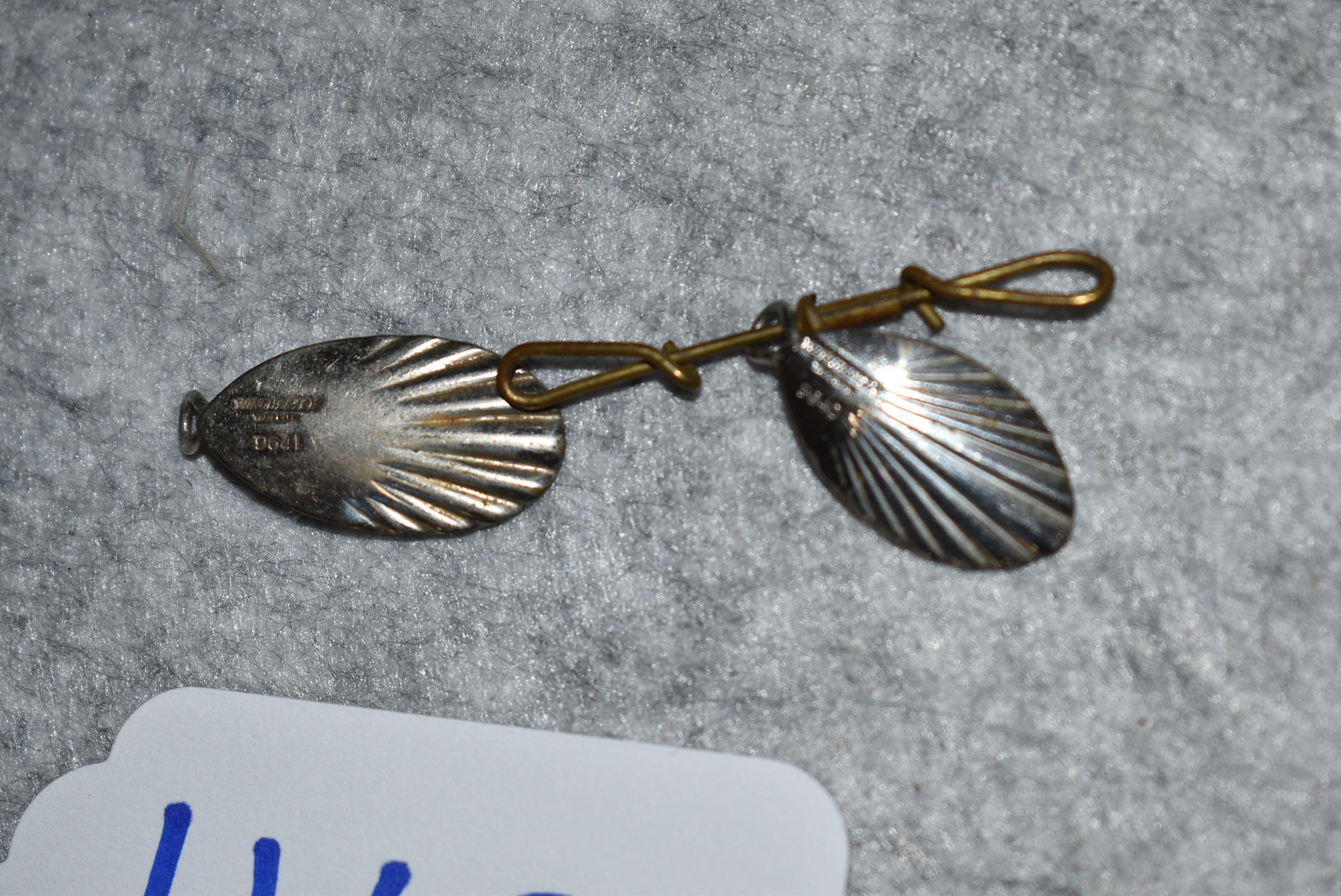 Grouping of 3 Winchester Fishing Lures – 1st is No. 9640 Original Spinner – 2nd is No. 9641 Original
