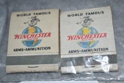 Grouping of 3 Winchester Items – 1st is 8 ½” Long Green Pencil Case – Other 2 are “World Famous Winc