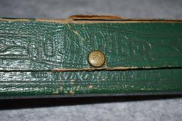 Grouping of 3 Winchester Items – 1st is 8 ½” Long Green Pencil Case – Other 2 are “World Famous Winc