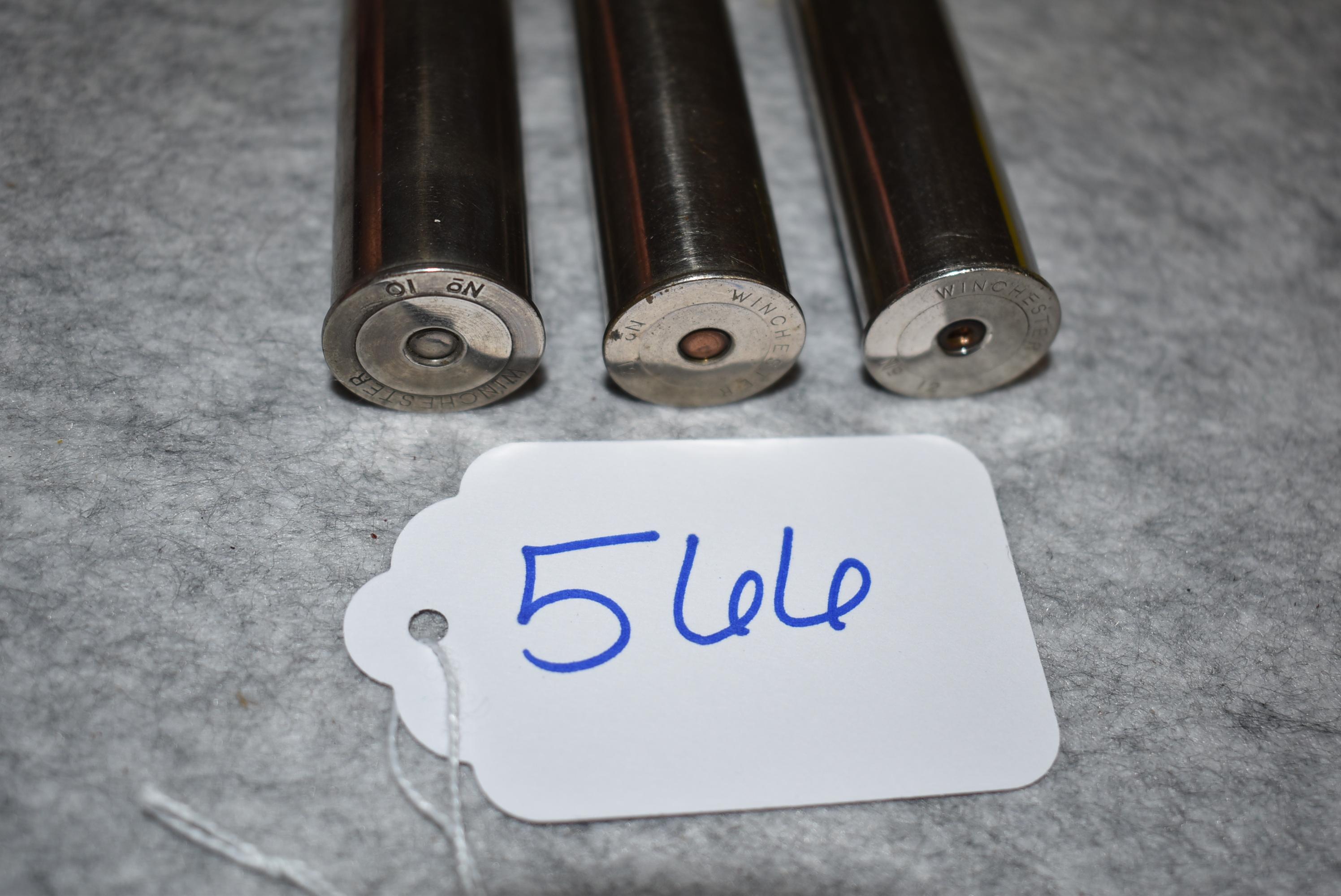 Grouping of Winchester Plated Shot Shells – 1st is 10ga. Shot Shell – 2nd & 3rd is 12ga.