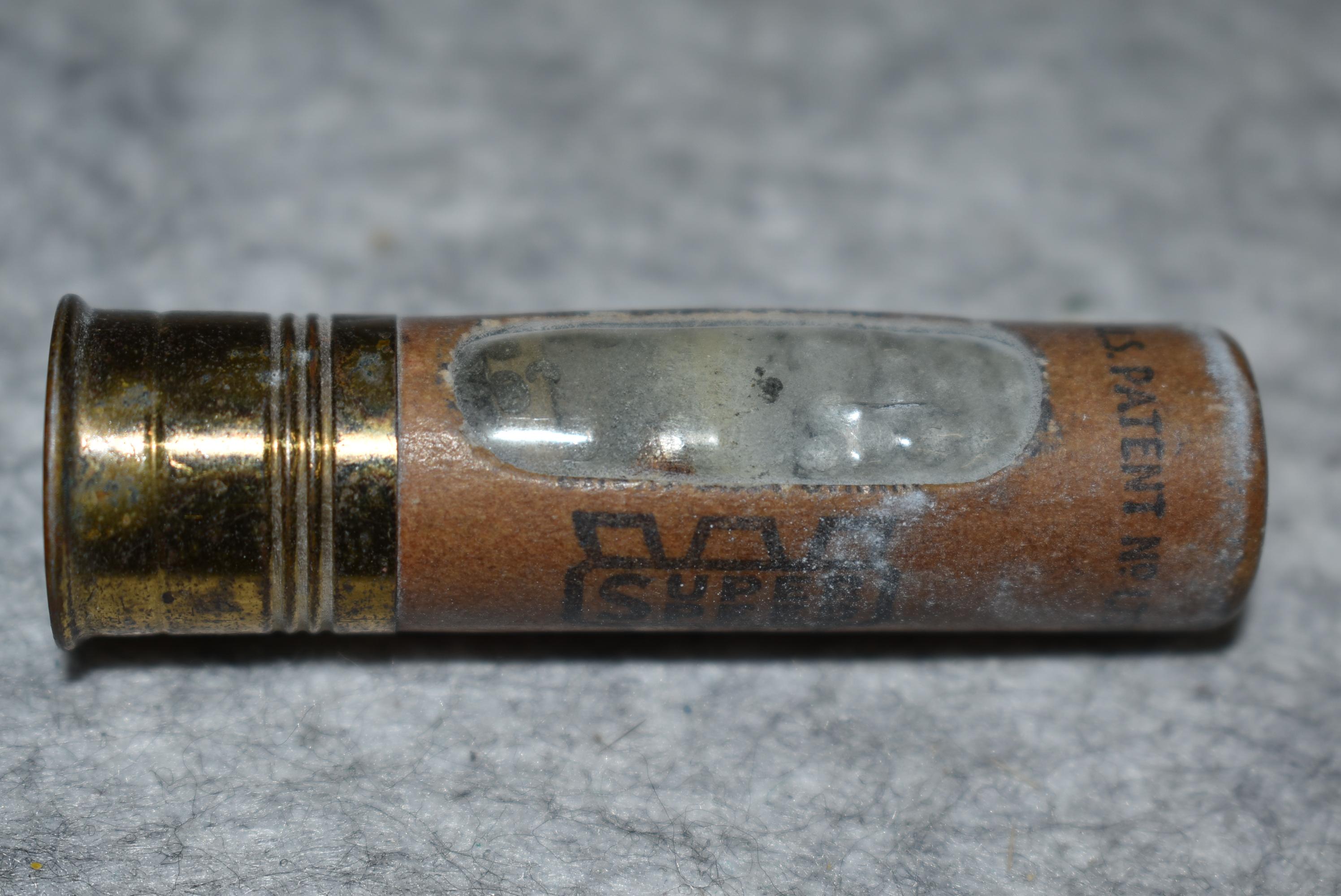 Grouping of 5 Shot Shells – 1st is Winchester 28ga. Repeater Window Shell – 2nd is WRA Co. Selby Ele