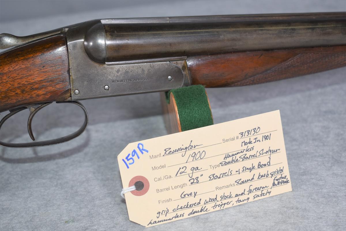 Remington – Mod. 1900 – 12ga. Hammerless Double Barrel Shotgun