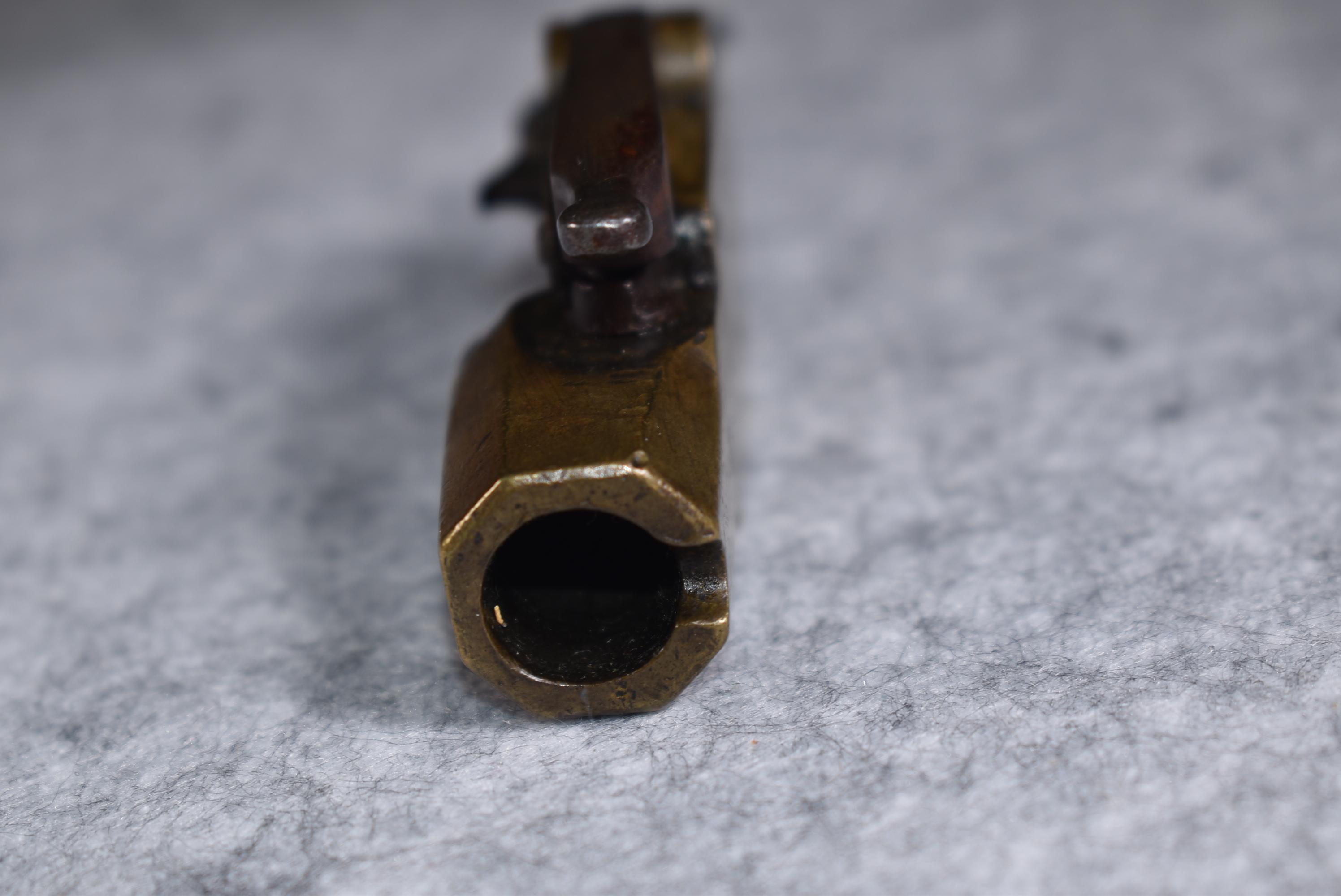 Loft’s – Detector Patent PG Dated 1851 – Brass Frame Percussion Alarm Gun