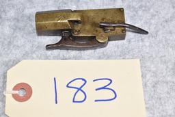 Loft’s – Detector Patent PG Dated 1851 – Brass Frame Percussion Alarm Gun