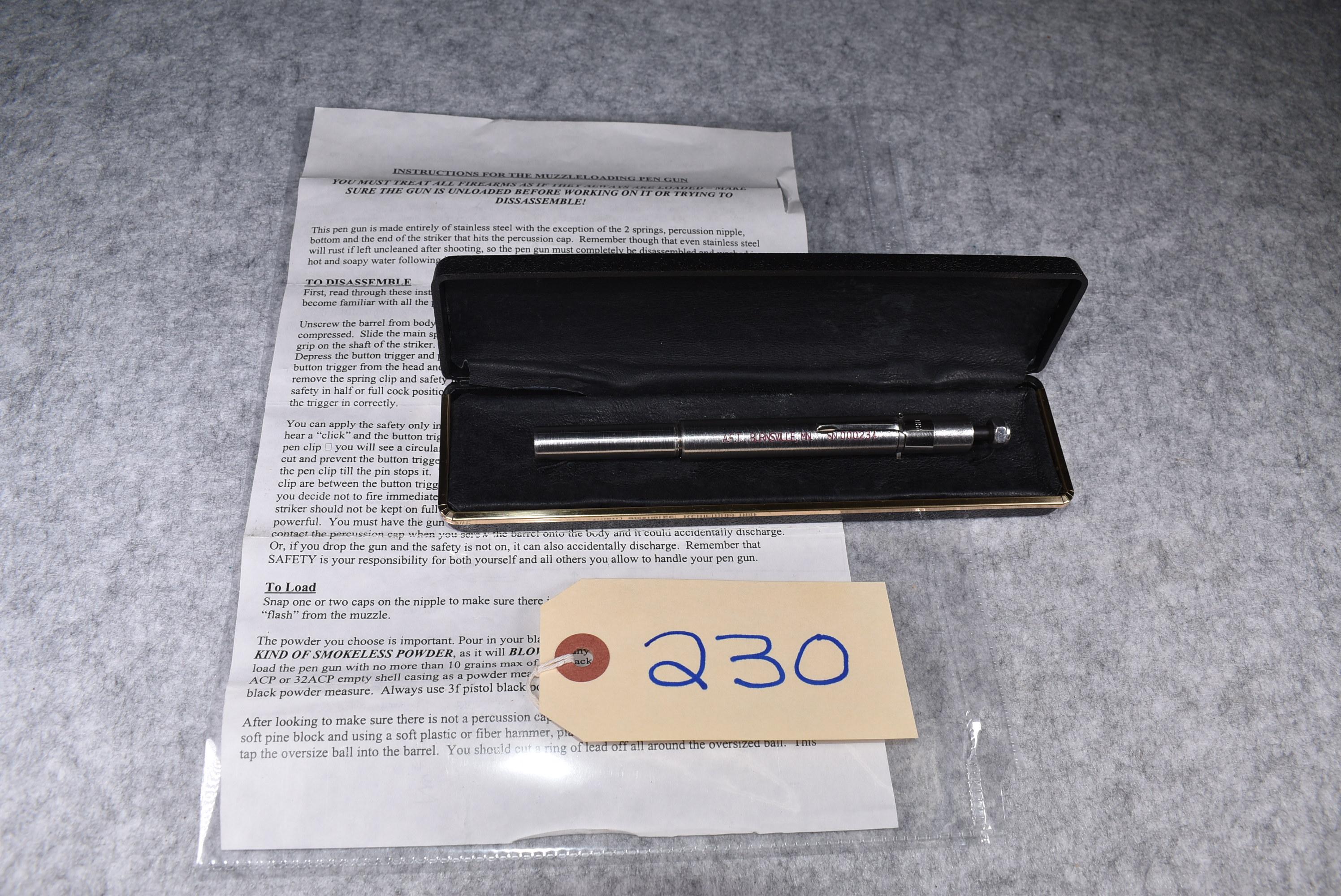 A.F.T. of Burnsville, MN – Muzzleloading Pen Gun
