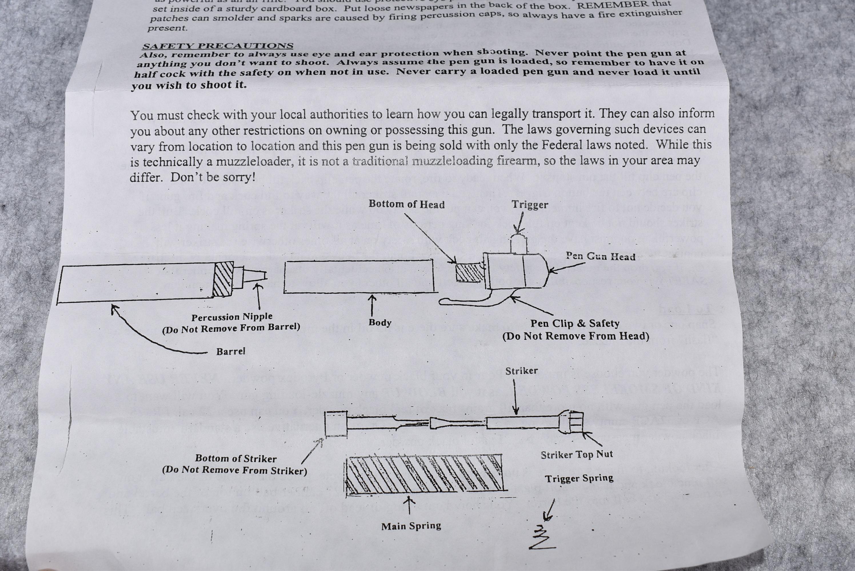 A.F.T. of Burnsville, MN – Muzzleloading Pen Gun