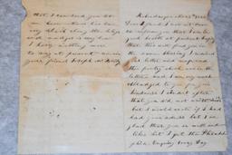 Letter to a Friend in the 38th PA Inf. Dated November 23, 1861