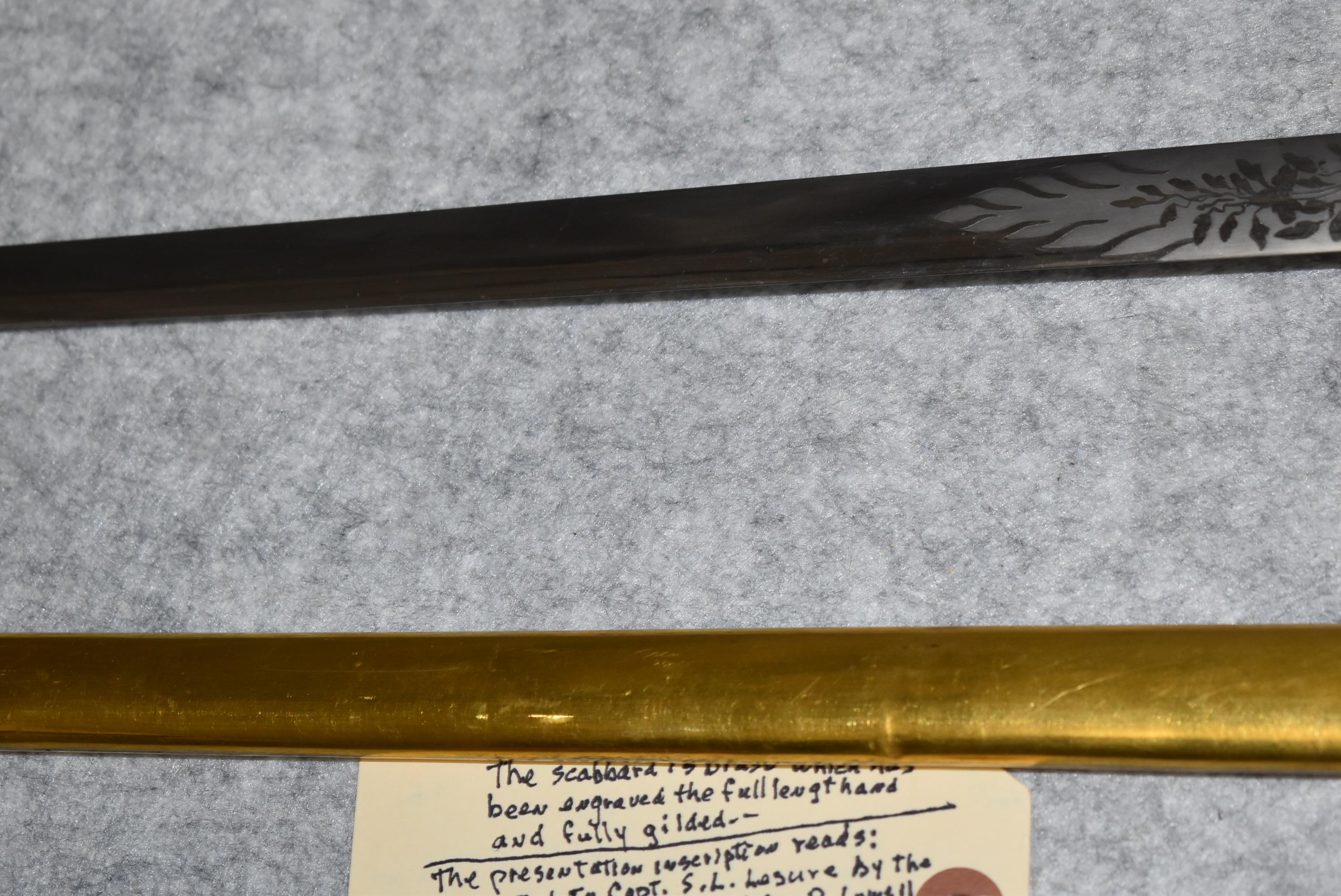U.S. Militia Officers Presentation Sword