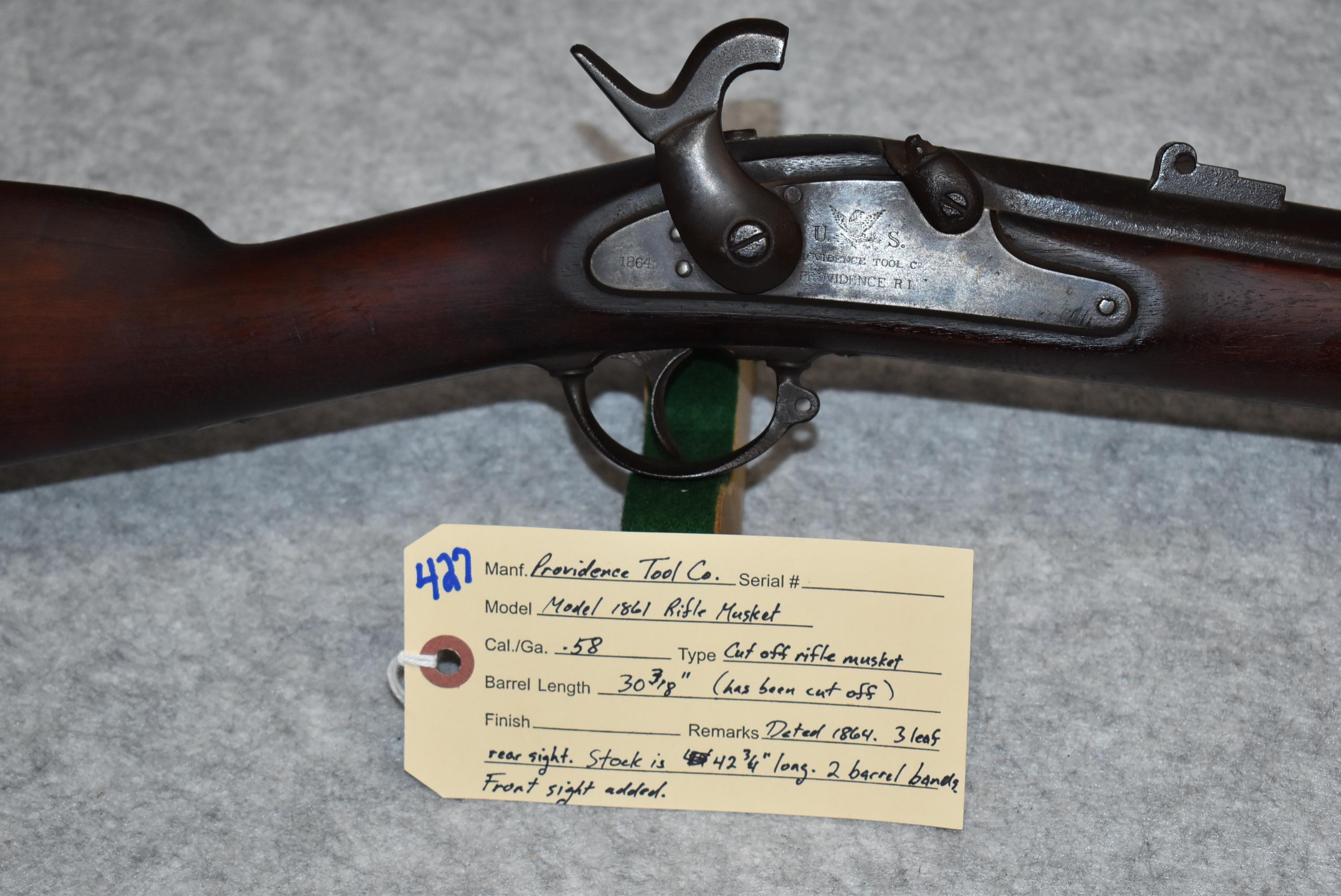 Providence Tool Co. – Contract U.S. Model 1861 – 58 Cal. Rifled Musket