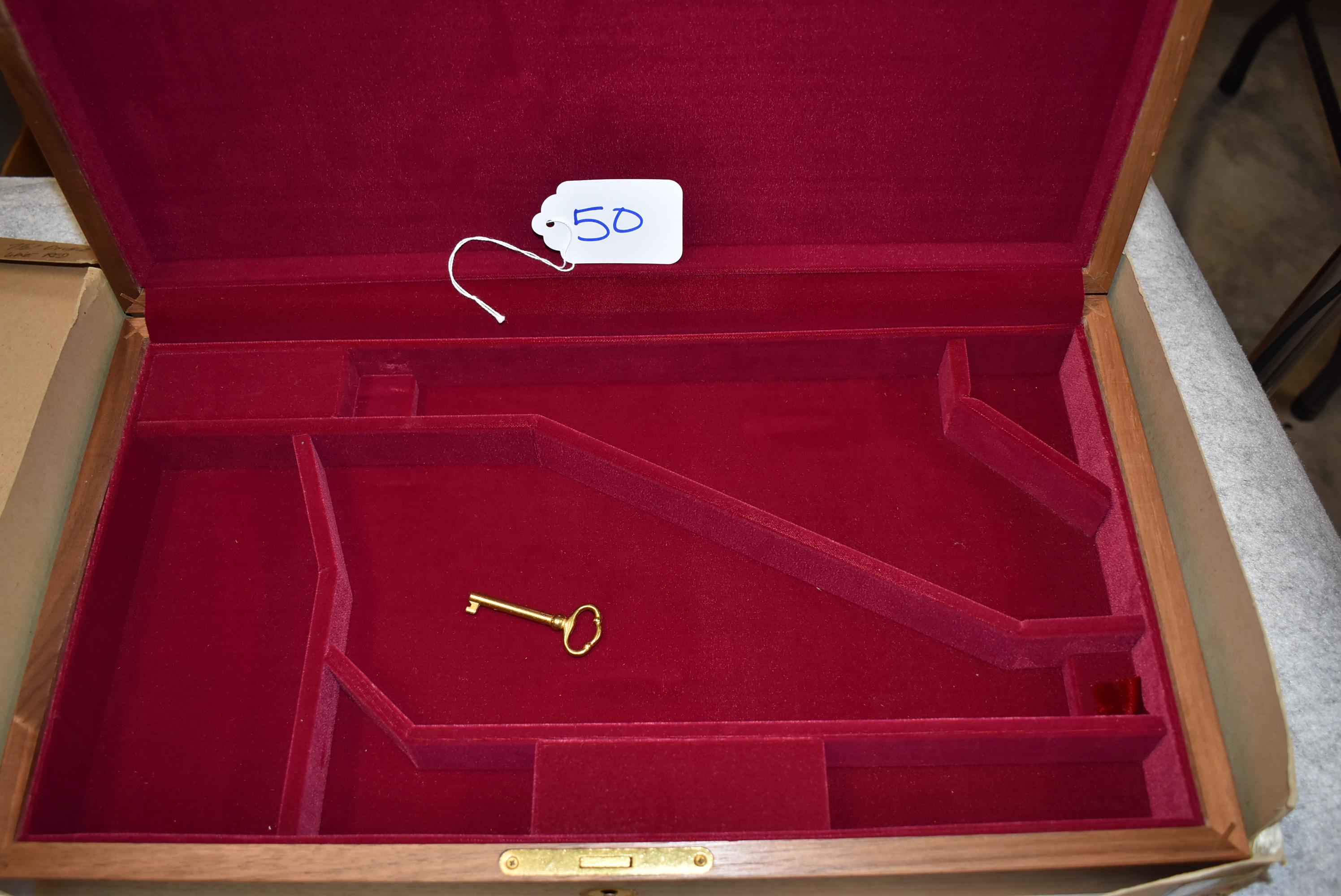 Colt Custom Shop Double Gun 1860 Army Presentation Case – w/Red Felt Interior & Key – For 1860’s w/8