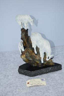 Signed Bronze – “Billy the Kid” of 3 Mountain Goats – By Rick Taylor – 16½” High – Weighs 26.1lbs. –