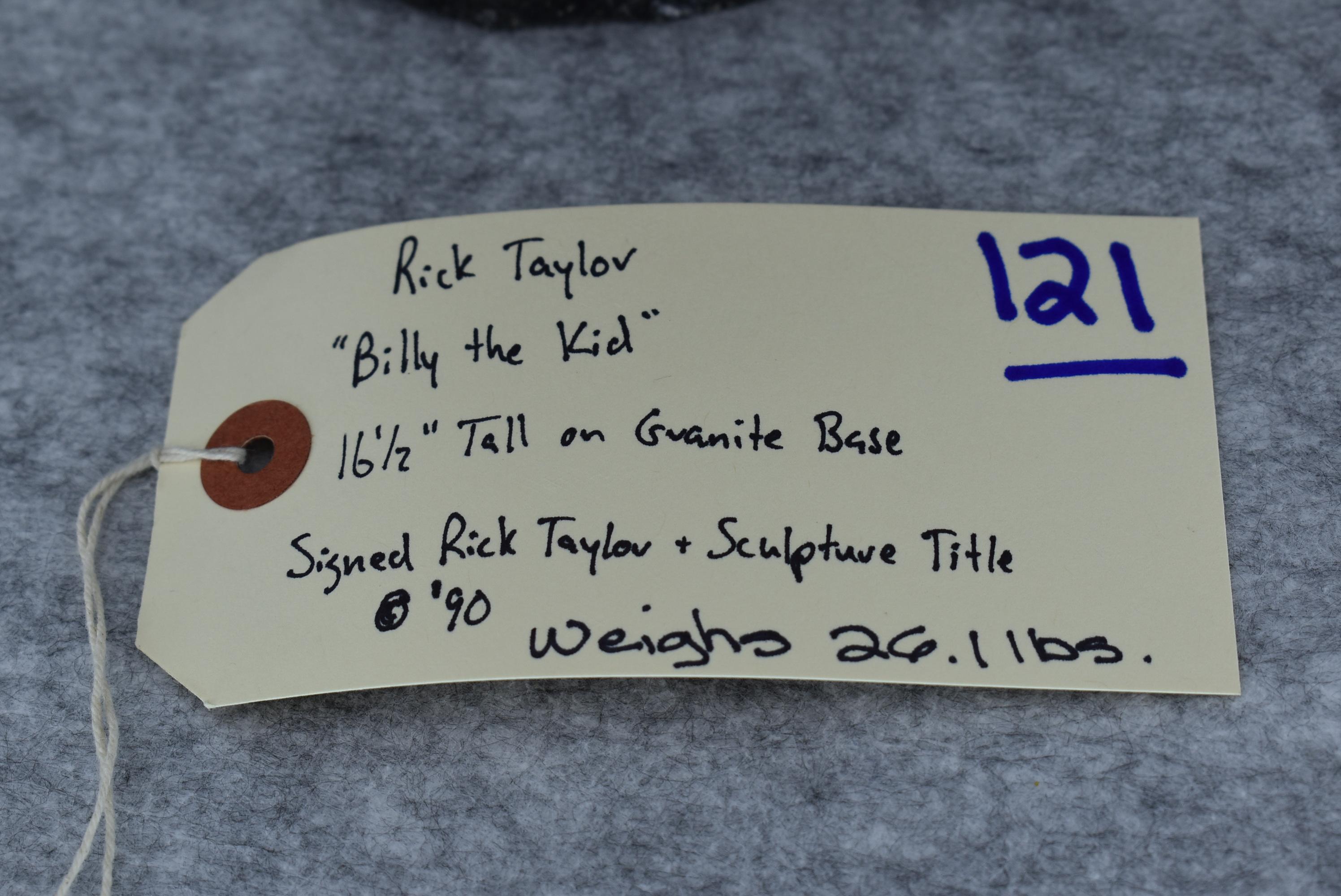 Signed Bronze – “Billy the Kid” of 3 Mountain Goats – By Rick Taylor – 16½” High – Weighs 26.1lbs. –