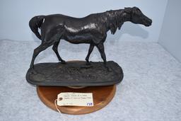 Bronze – Statue of a Horse – Appears to Have No Makers Mark – 14½” High & 10¾” Wide – Weighs 16.5lbs