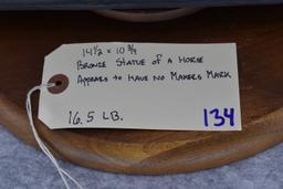 Bronze – Statue of a Horse – Appears to Have No Makers Mark – 14½” High & 10¾” Wide – Weighs 16.5lbs