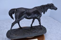 Bronze – Statue of a Horse – Appears to Have No Makers Mark – 14½” High & 10¾” Wide – Weighs 16.5lbs