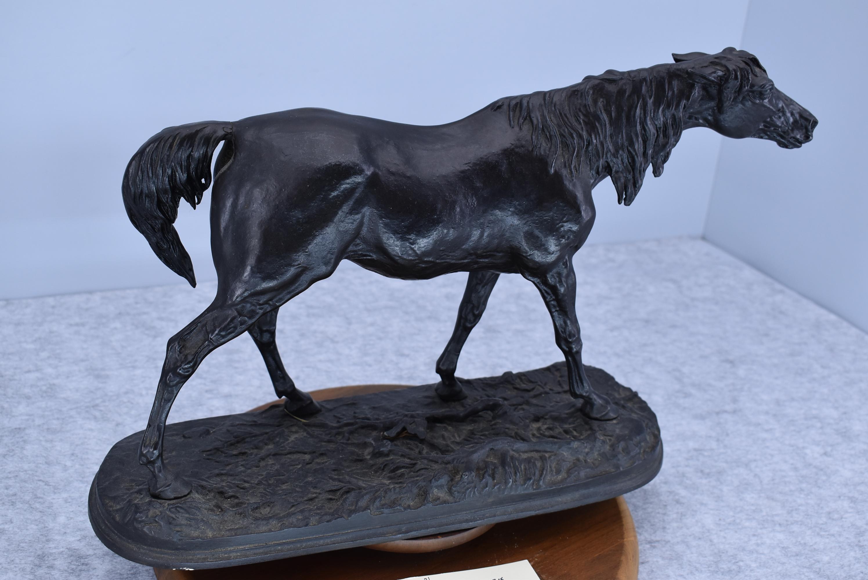 Bronze – Statue of a Horse – Appears to Have No Makers Mark – 14½” High & 10¾” Wide – Weighs 16.5lbs