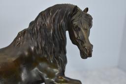 Bronze – Mustang (Single Mustang Horse) – By P. J. Mene – 11” High & 14” Wide – Weighs 28.4lbs – On
