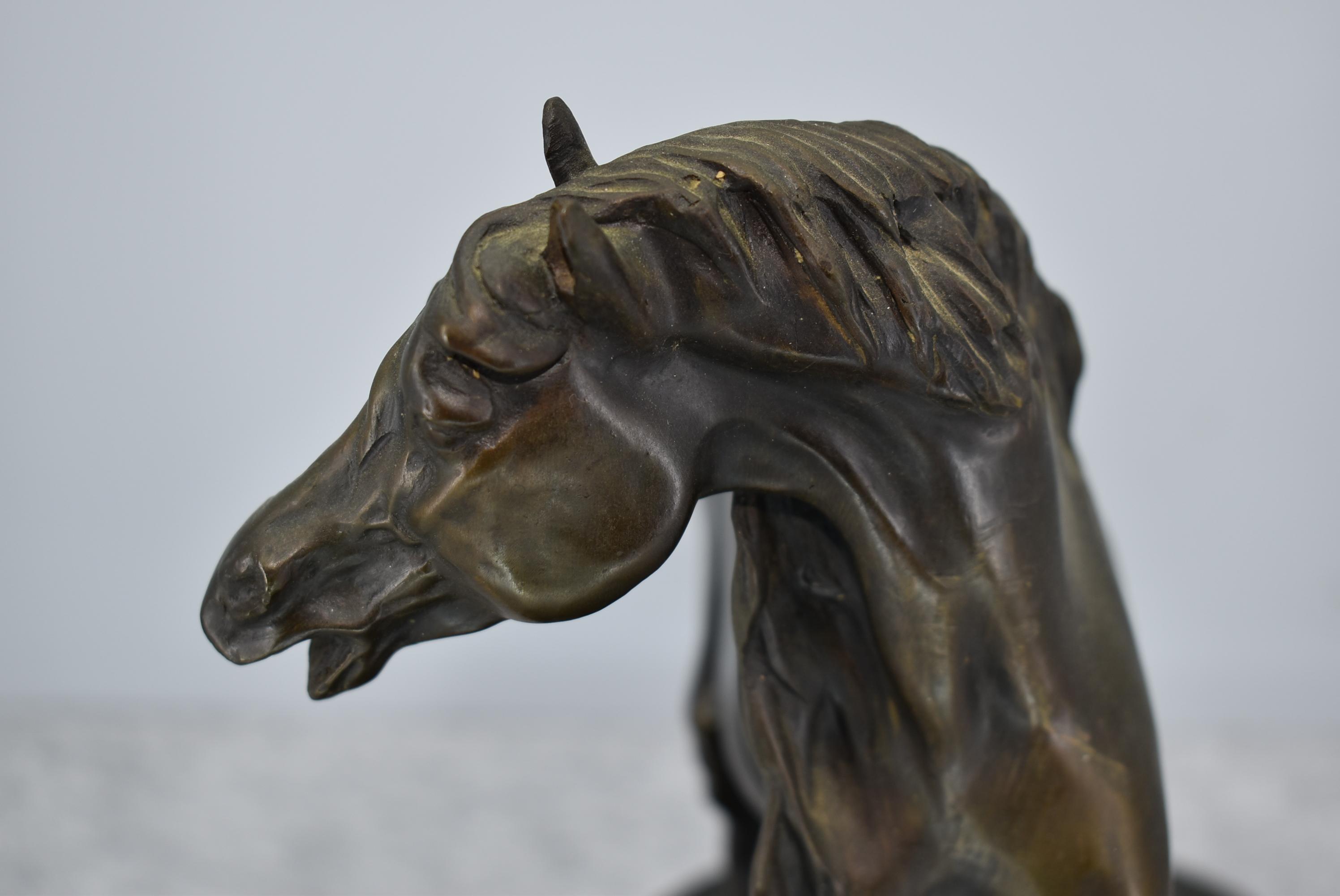 Bronze – Mustang (Single Mustang Horse) – By P. J. Mene – 11” High & 14” Wide – Weighs 28.4lbs – On