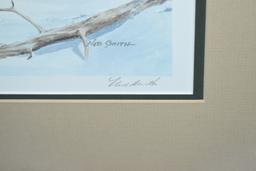Ned Smith – “The Old Orchard Buck” – 936/950 – Framed & Double Matted Print
