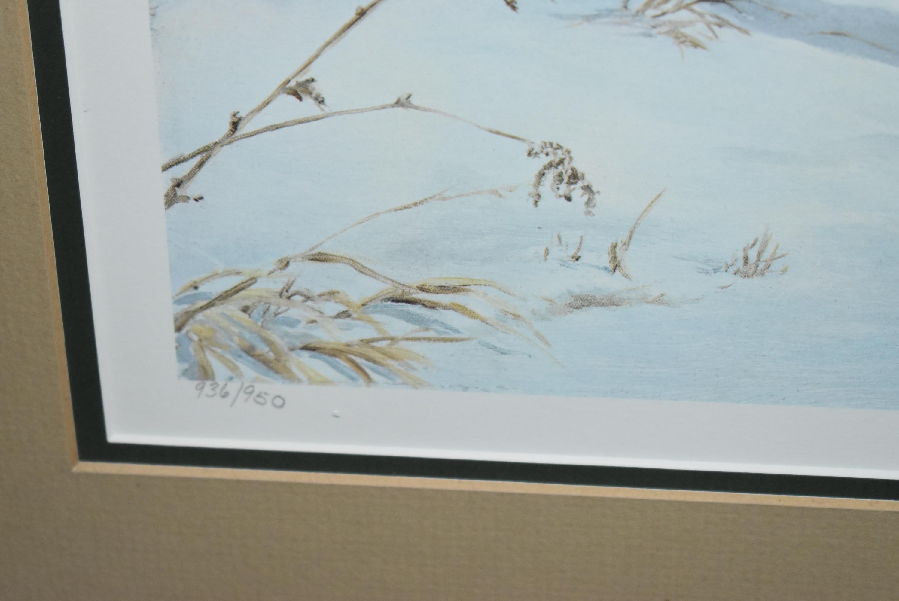 Ned Smith – “The Old Orchard Buck” – 936/950 – Framed & Double Matted Print
