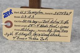 U.S. Remington – Mod. 03-A3 – 30-06 Sprg. Cal. Bolt Action Rifle