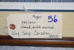 James Meger – “Wing Song Canadian Geese” – 389/500 – Framed & Double Matted Print