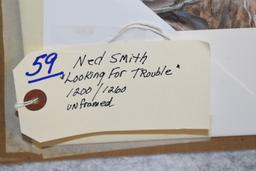 Ned Smith – “Looking for Trouble” – 1200/1260 – Unframed Print