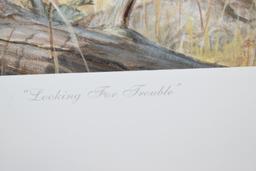 Ned Smith – “Looking for Trouble” – 1200/1260 – Unframed Print