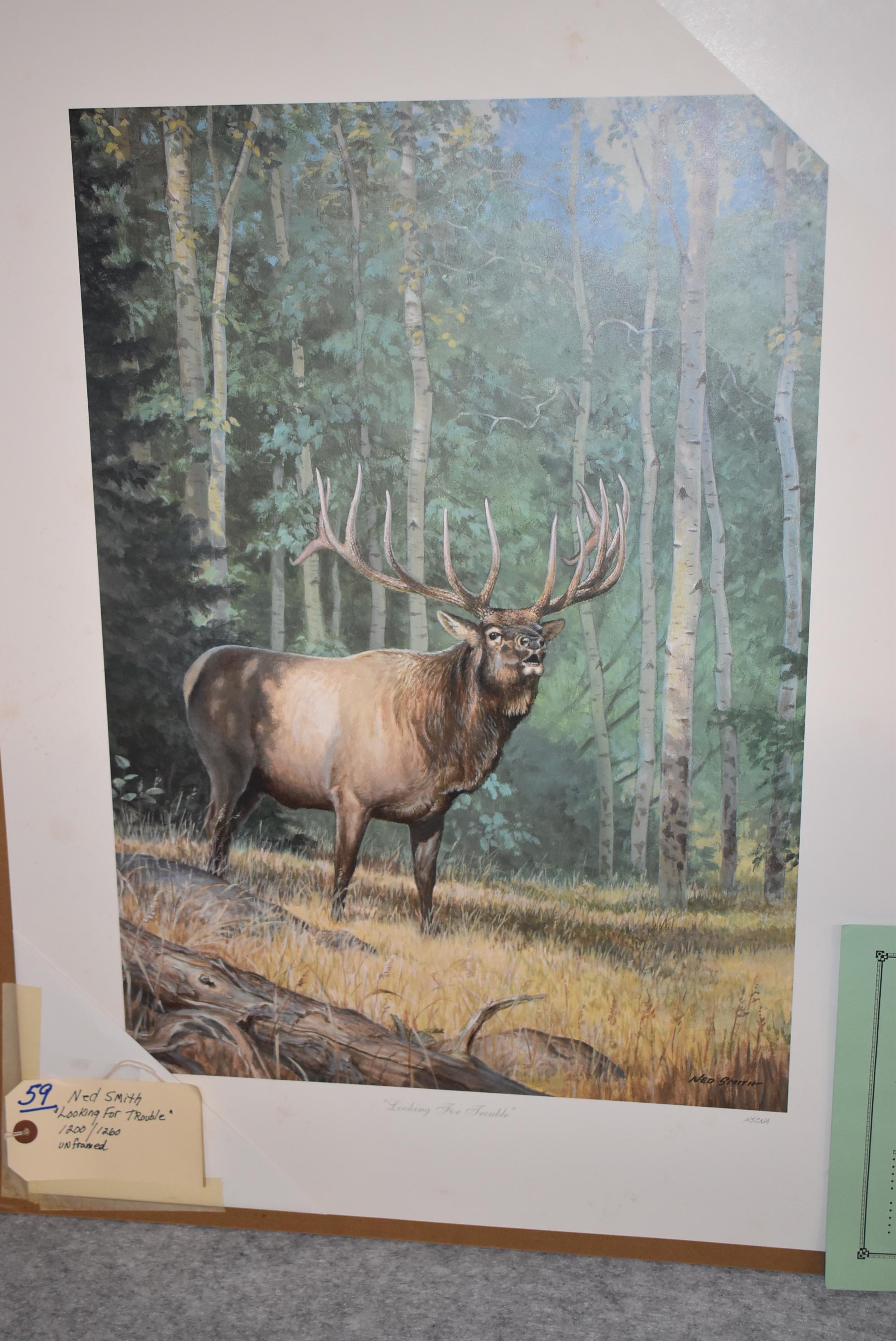 Ned Smith – “Looking for Trouble” – 1200/1260 – Unframed Print